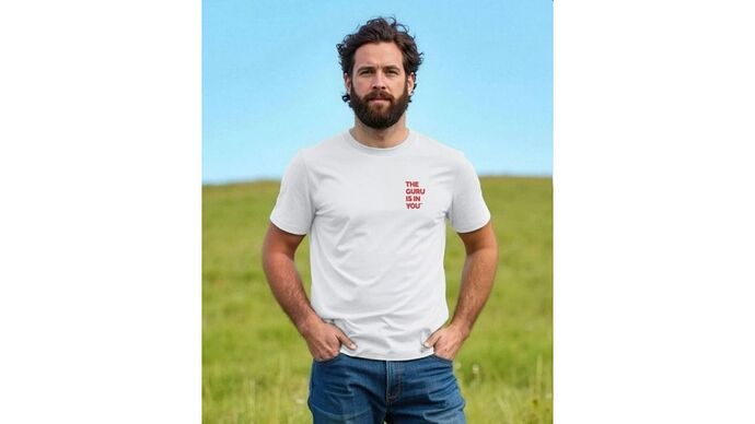 The guru is in you rust red